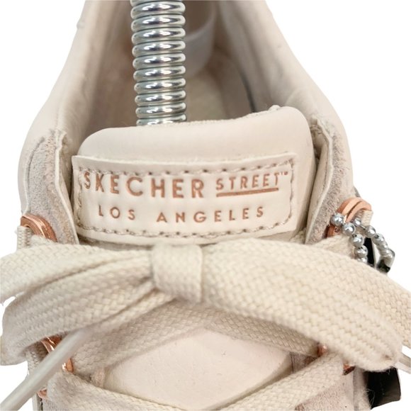 *SOLD* Skechers Street Womens Size 8.5 Los Angeles Pink Sneakers Sparkly Leather - Picture 14 of 15